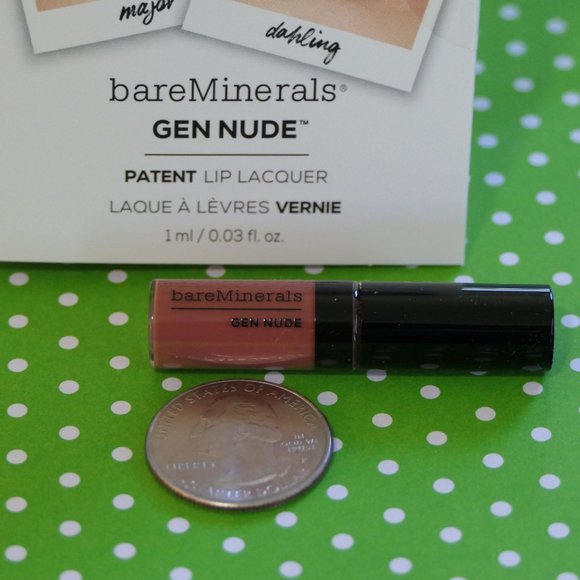 bareMinerals Lip Gloss Dahling Gen Nude Patent Lip Lacquer -Set of 3 Sample Size - Picture 5 of 6